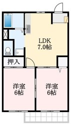 アメニティコーポA棟の物件間取画像